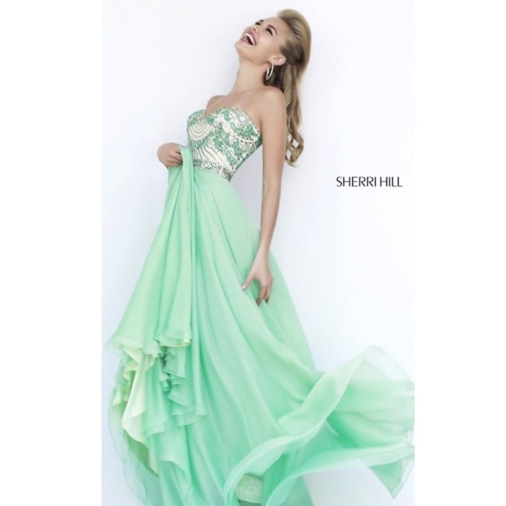 Sherri Hill Strapless Gown