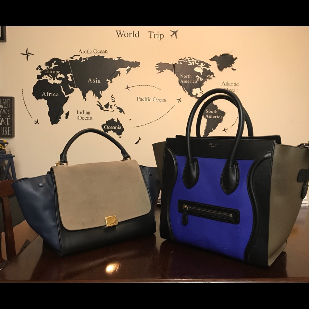 Authentic Celine TriColor Trapeze