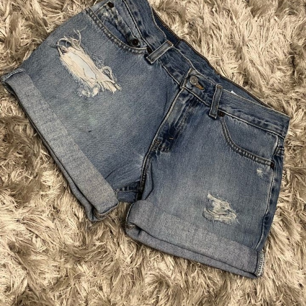 2 PAIR Levi Jean Shorts size 4 PRICE REDUCED