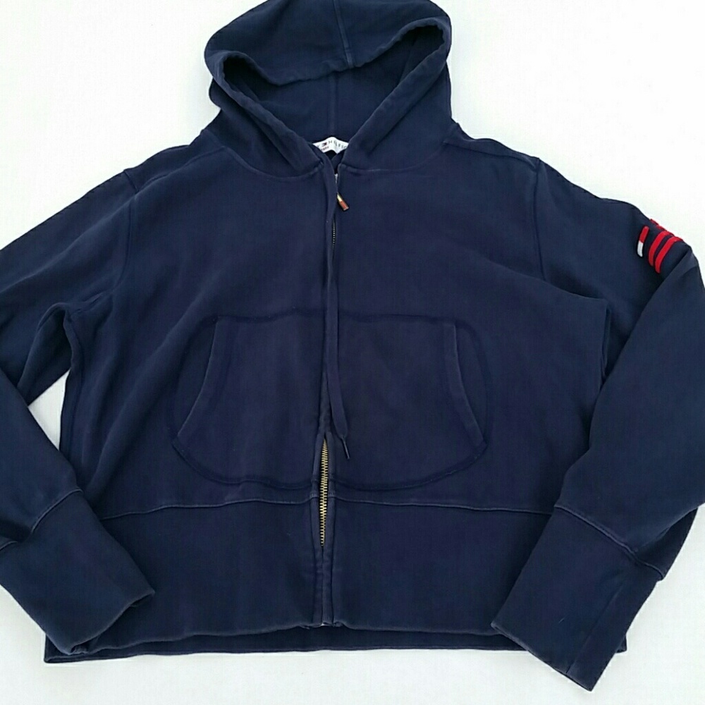 Tommy Hilfiger Jeans Zip Up Hoodie Sweater Vintage