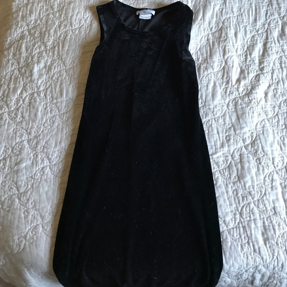 Black velvet dress