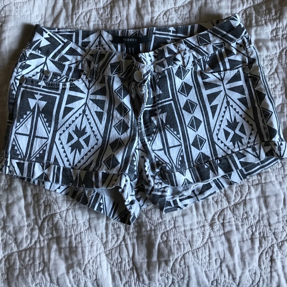 Forever21 patterned shorts.