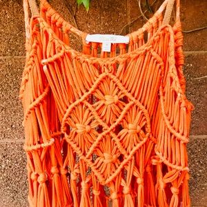 Miss Me sea Breeze Fringe Top