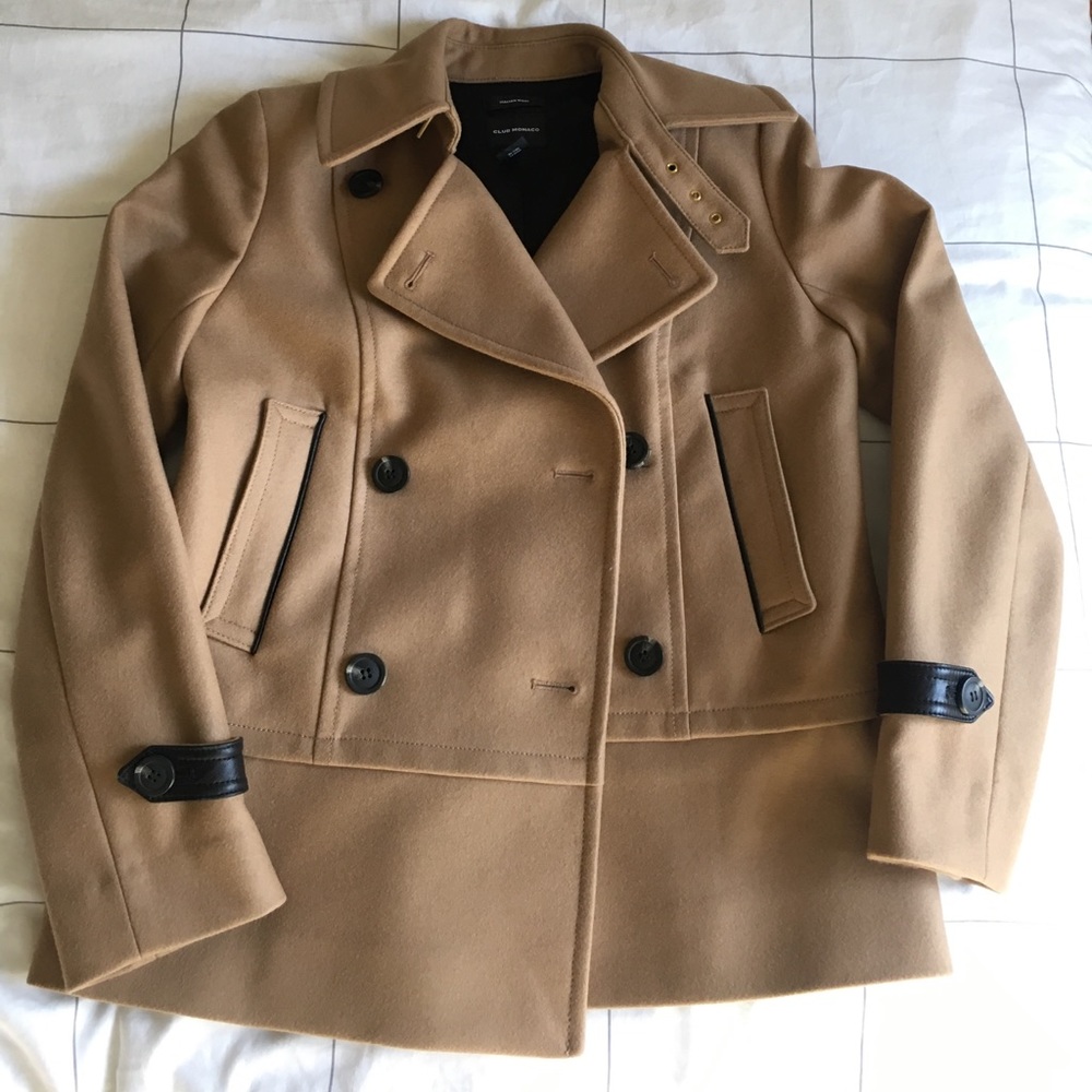 Club Monaco Italian wool peacoat -S