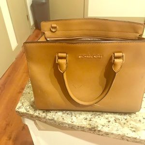 Tan Michael Kors bag