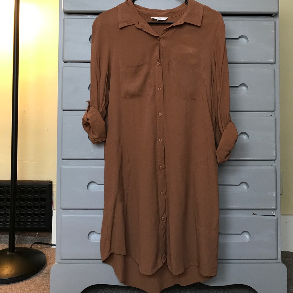 Chocolate Shirt Dress from VICI Collection