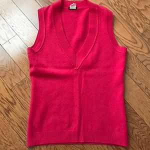 JCrew Dark Pink Sweater Vest