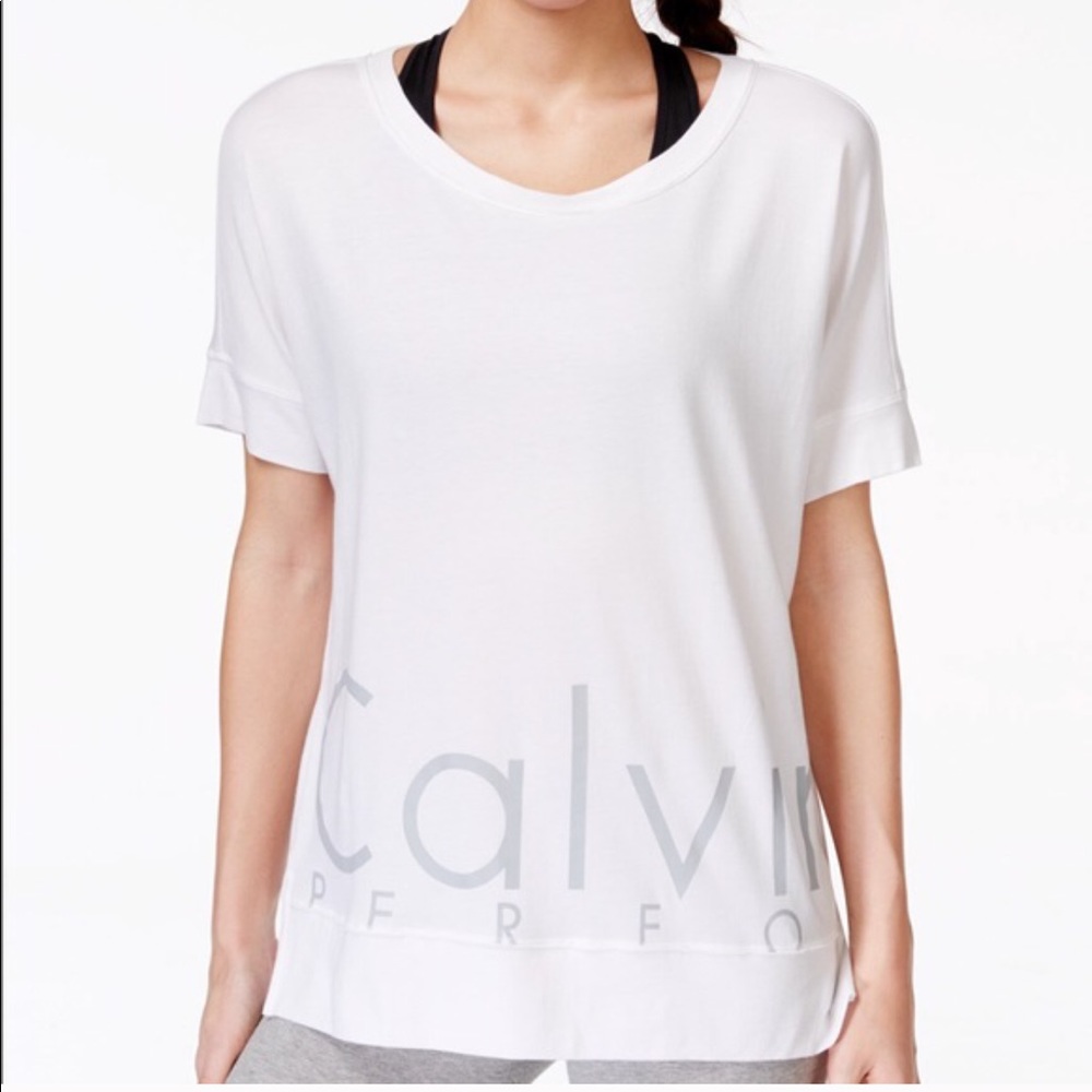 Calvin Klein Performance Logo V Neck Tee