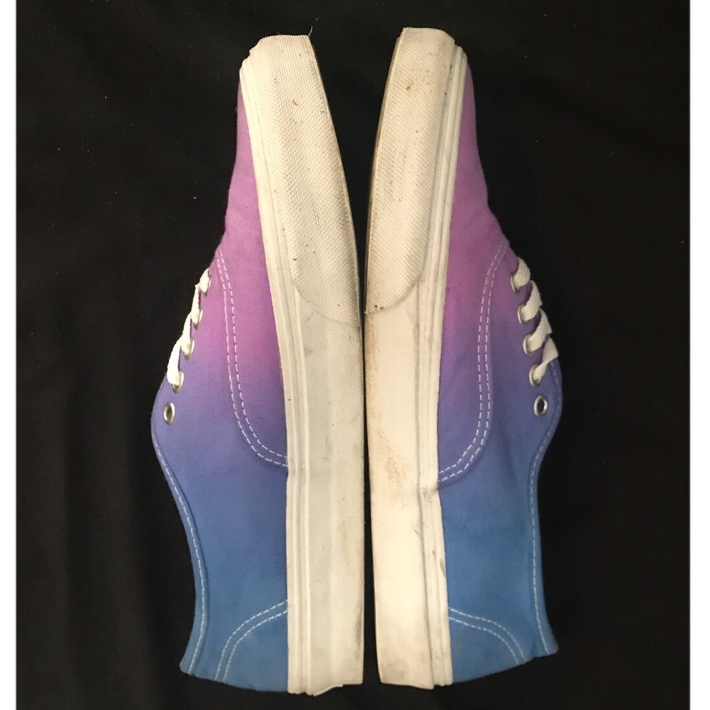 Purple and blue ombré Vans