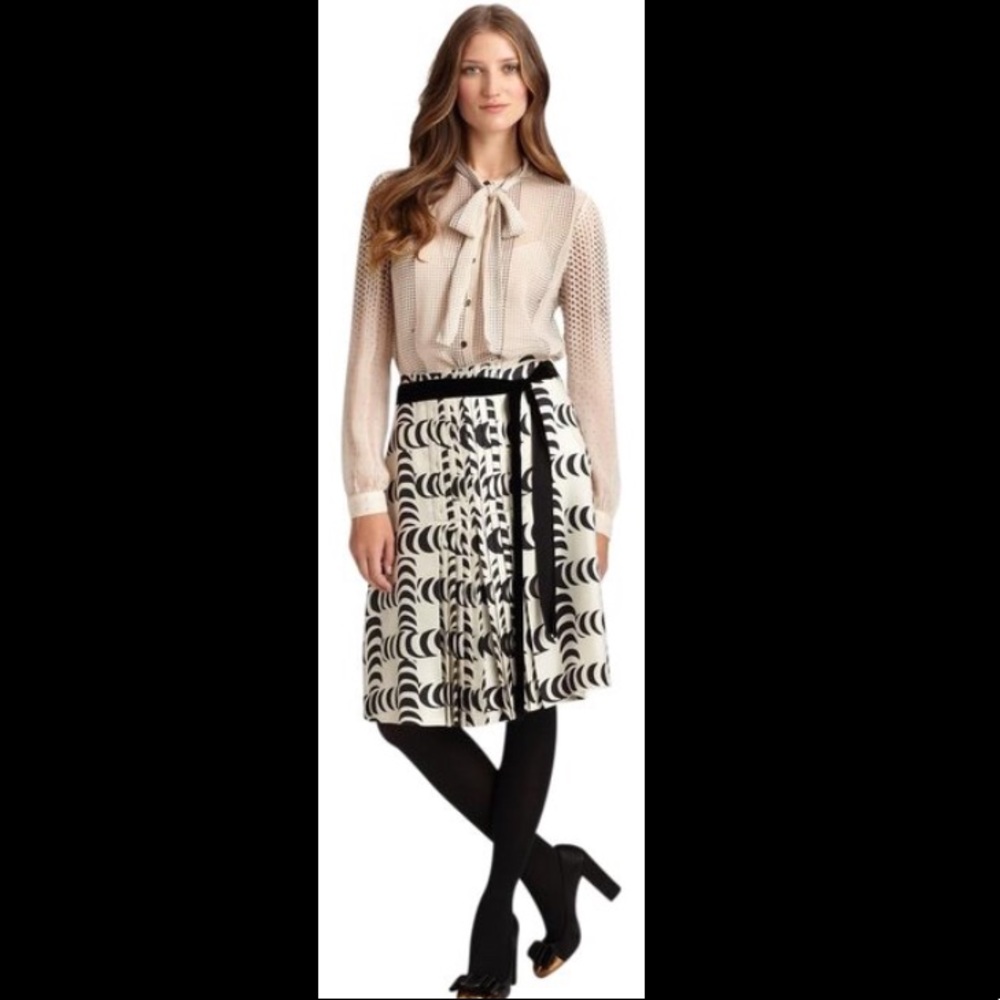 Tory Butch Noreen Silk Skirt