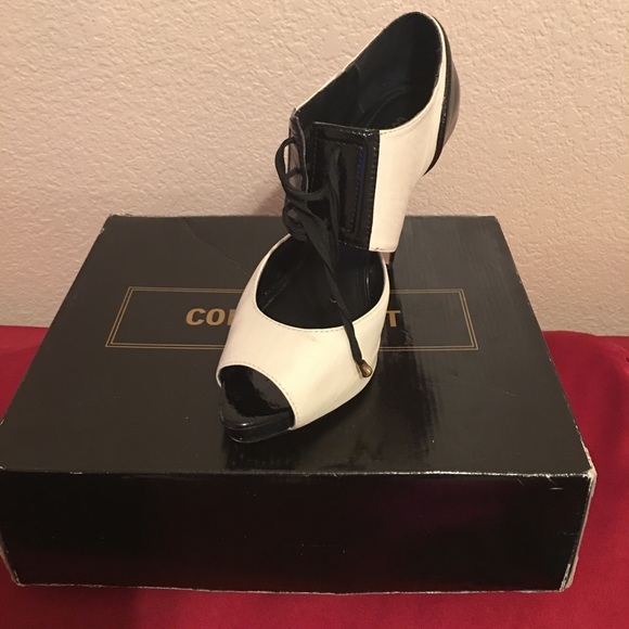 Colin Stuart platforms leather shoes - Picture 2 of 8