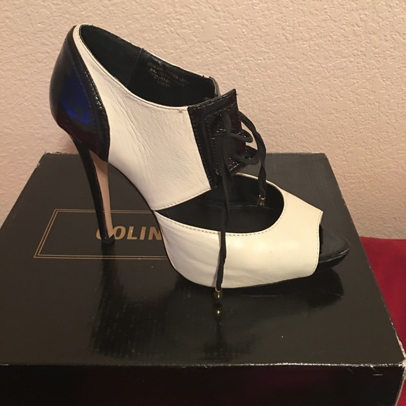 Colin Stuart platforms leather shoes - Picture 4 of 8