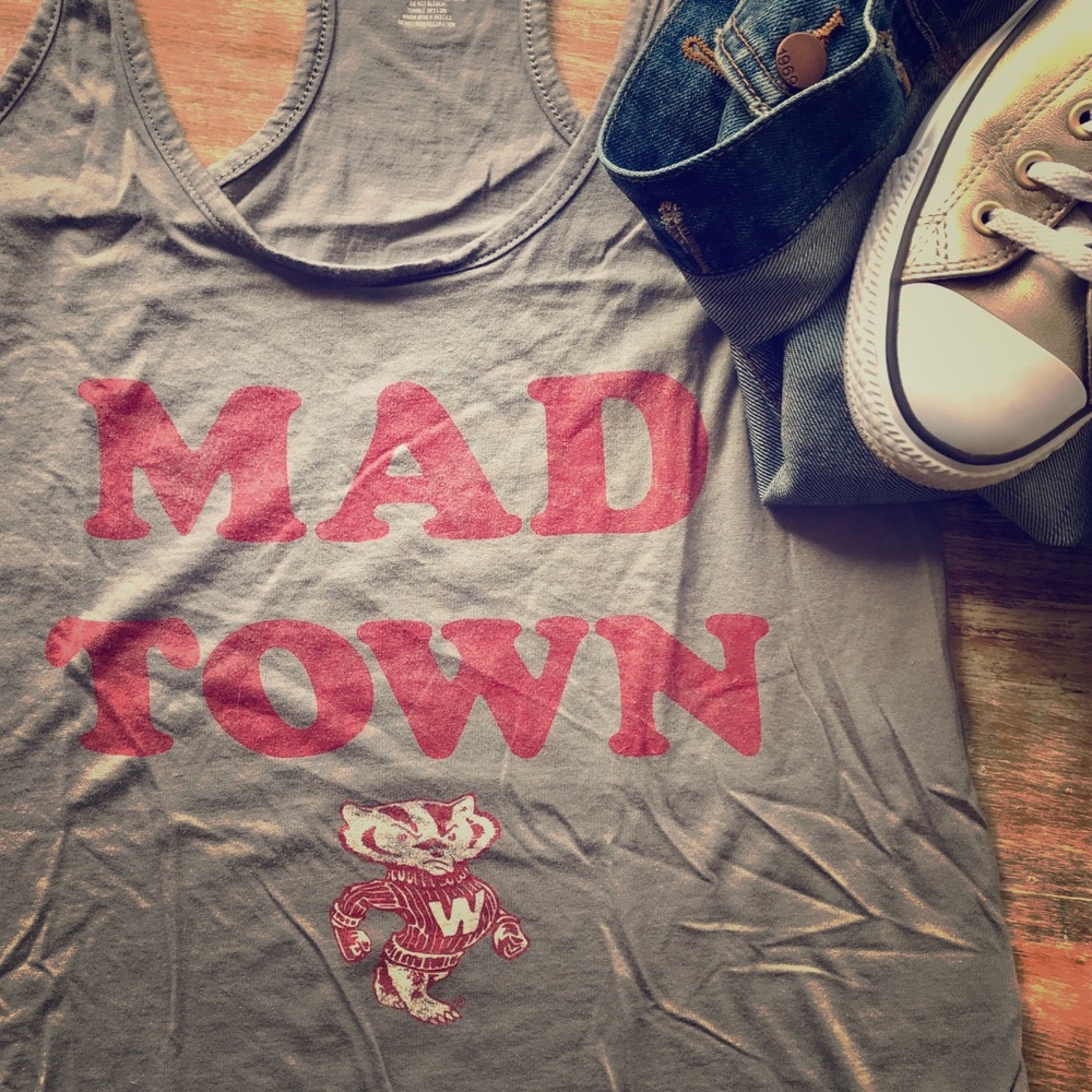 Never Worn! Wisconsin Badger Tank | "Mad Town"