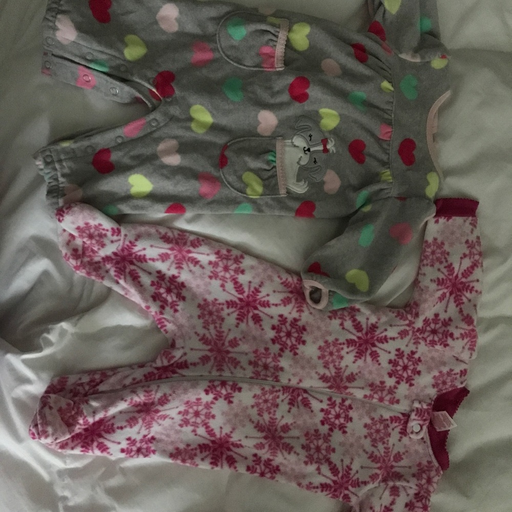Fleece onesie bundle newborn to 3 months