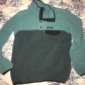 Blue/Teal Patagonia Synchilla Snap T