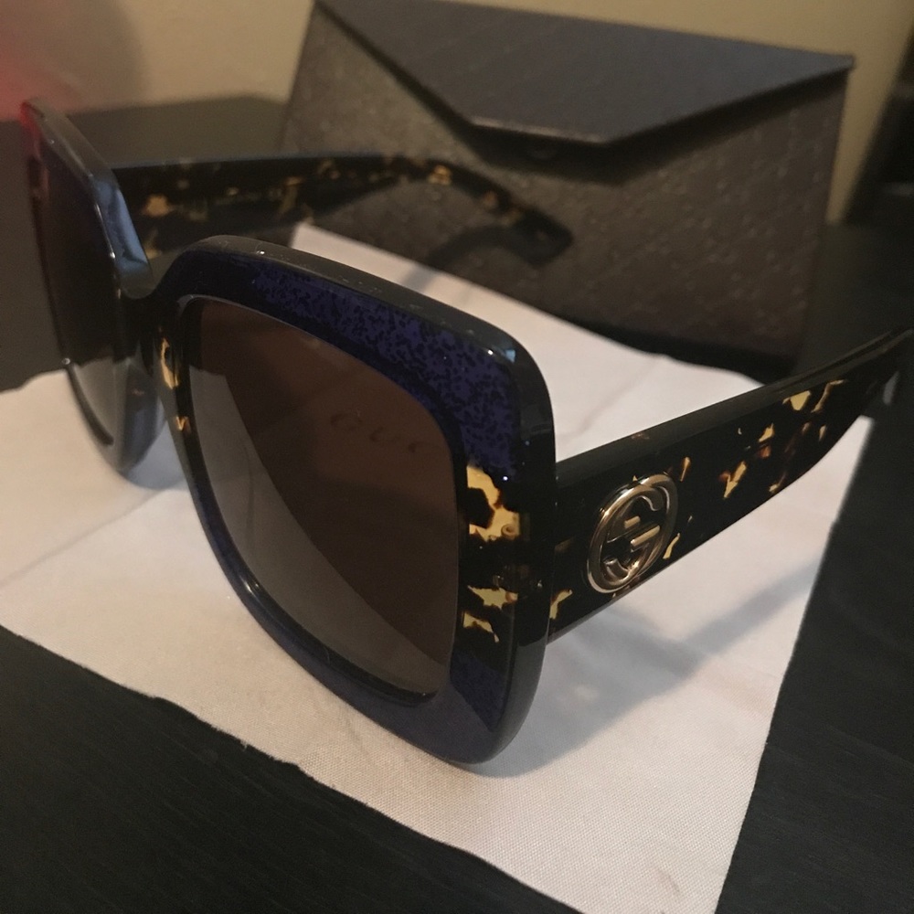 Gucci square sunglass in acetate - Picture 1 of 8