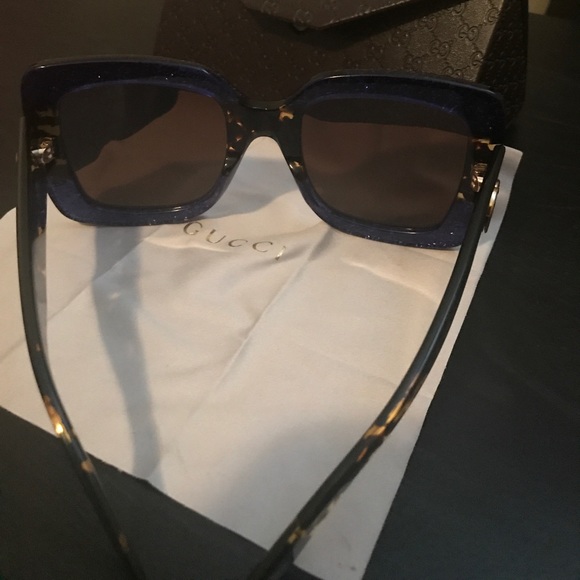 Gucci square sunglass in acetate - Picture 6 of 8