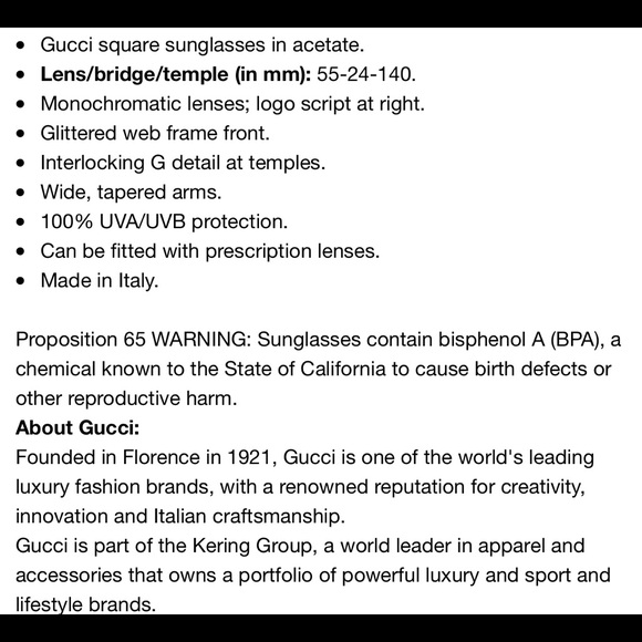 Gucci square sunglass in acetate - Picture 7 of 8