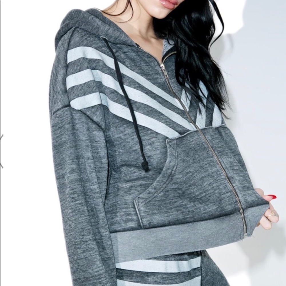 Wildfox Tri-Stripe Hoodie NWT