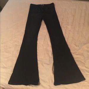 Dark denim flare jeans