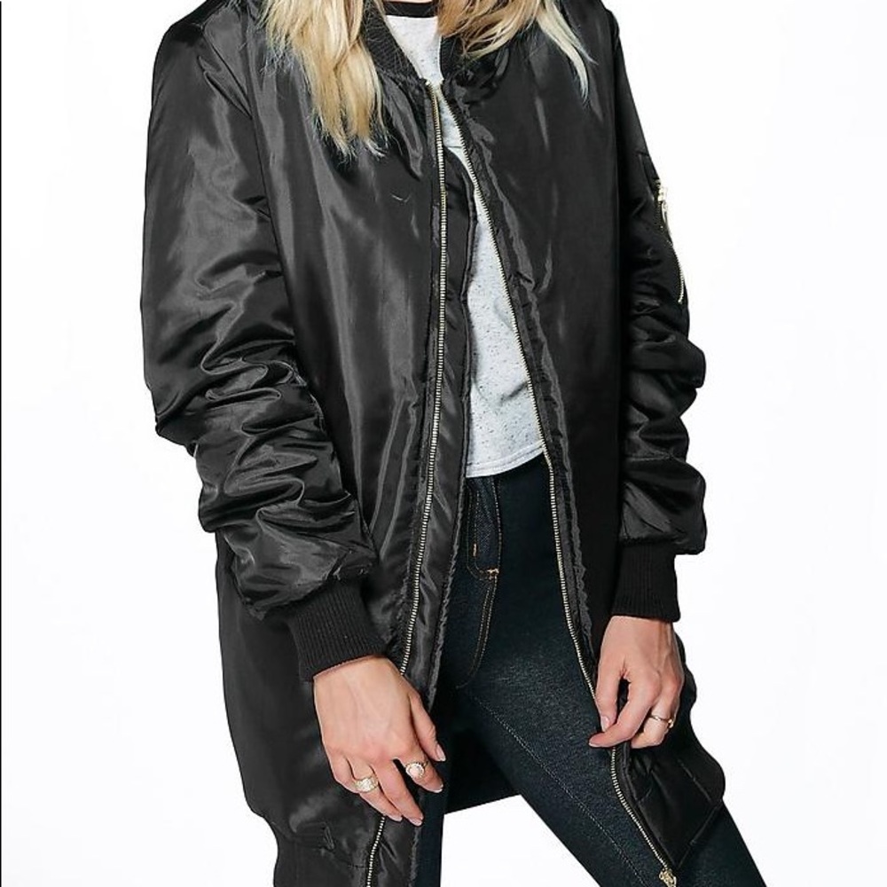 Long Bomber Jacket ⚠️SOLD⚠️!!!!!