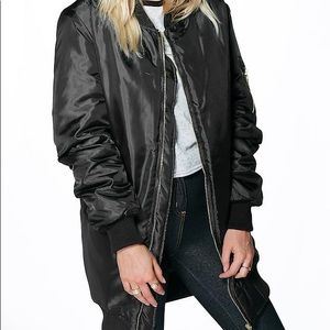 Long Bomber Jacket ⚠️SOLD⚠️!!!!!