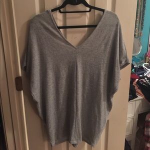 Light grey v neck shirt