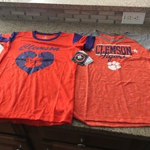 Clemson Tigers girls t shirts, NWT