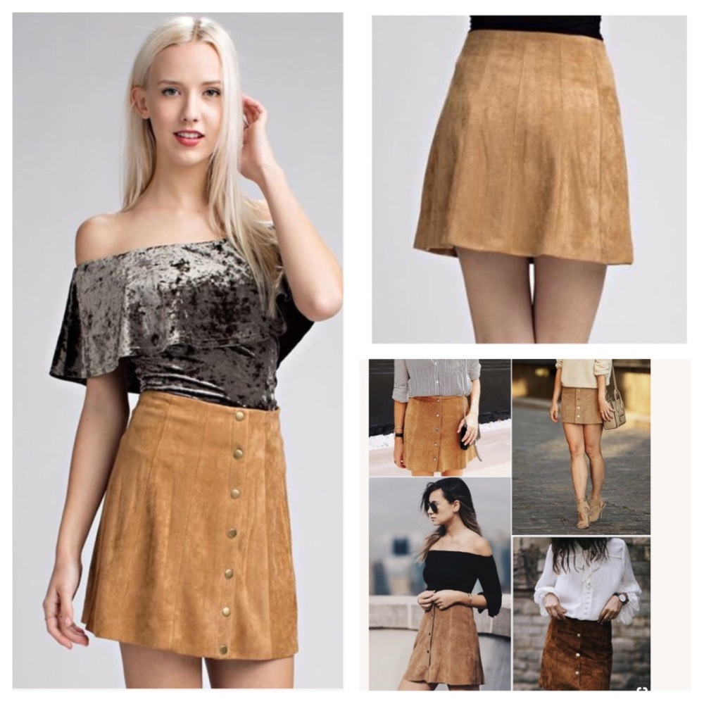 🎈SALE 🎈Sadie Camel Skirt - Picture 5 of 8