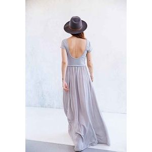 Ecote Maxi Lilac Low Back Dress