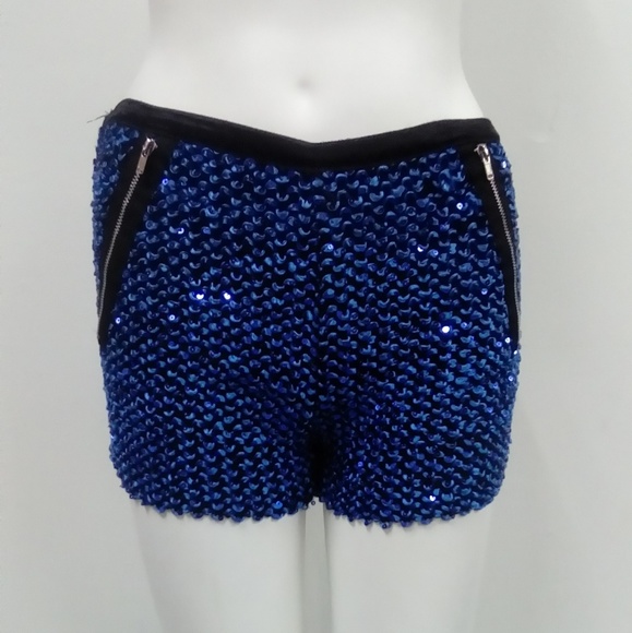 Super Cute Stretch Sequin Shorts Sz. XS/S - Picture 1 of 4