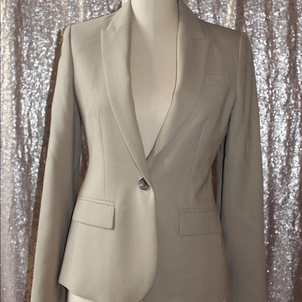 J. crew Women’s Tan Collar Suit Blazer