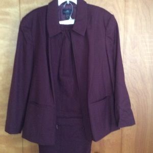 Plus size wool suit