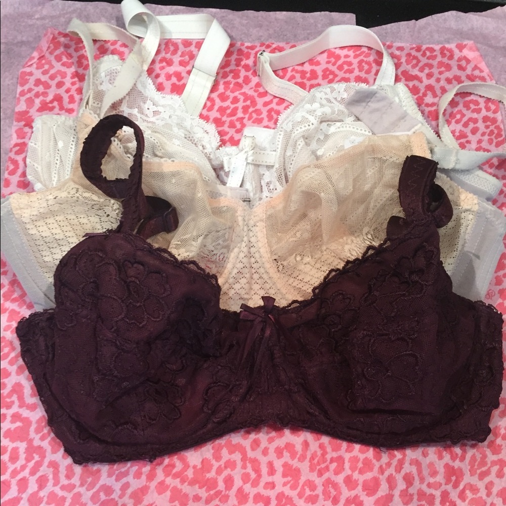 Lot of 2 Beautiful Unlined Demi Bras!