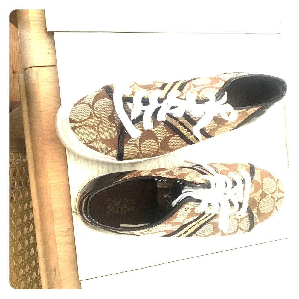 Size8 Coach sneakers worn once