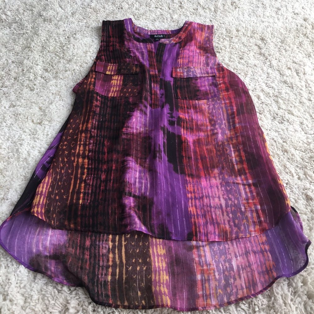 Colorful Chiffon Blouse