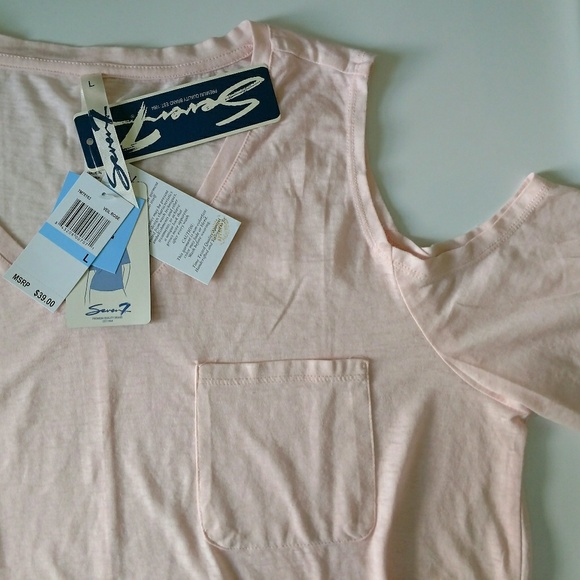 Seven7 Womens Cold Shoulder Top - Picture 3 of 5