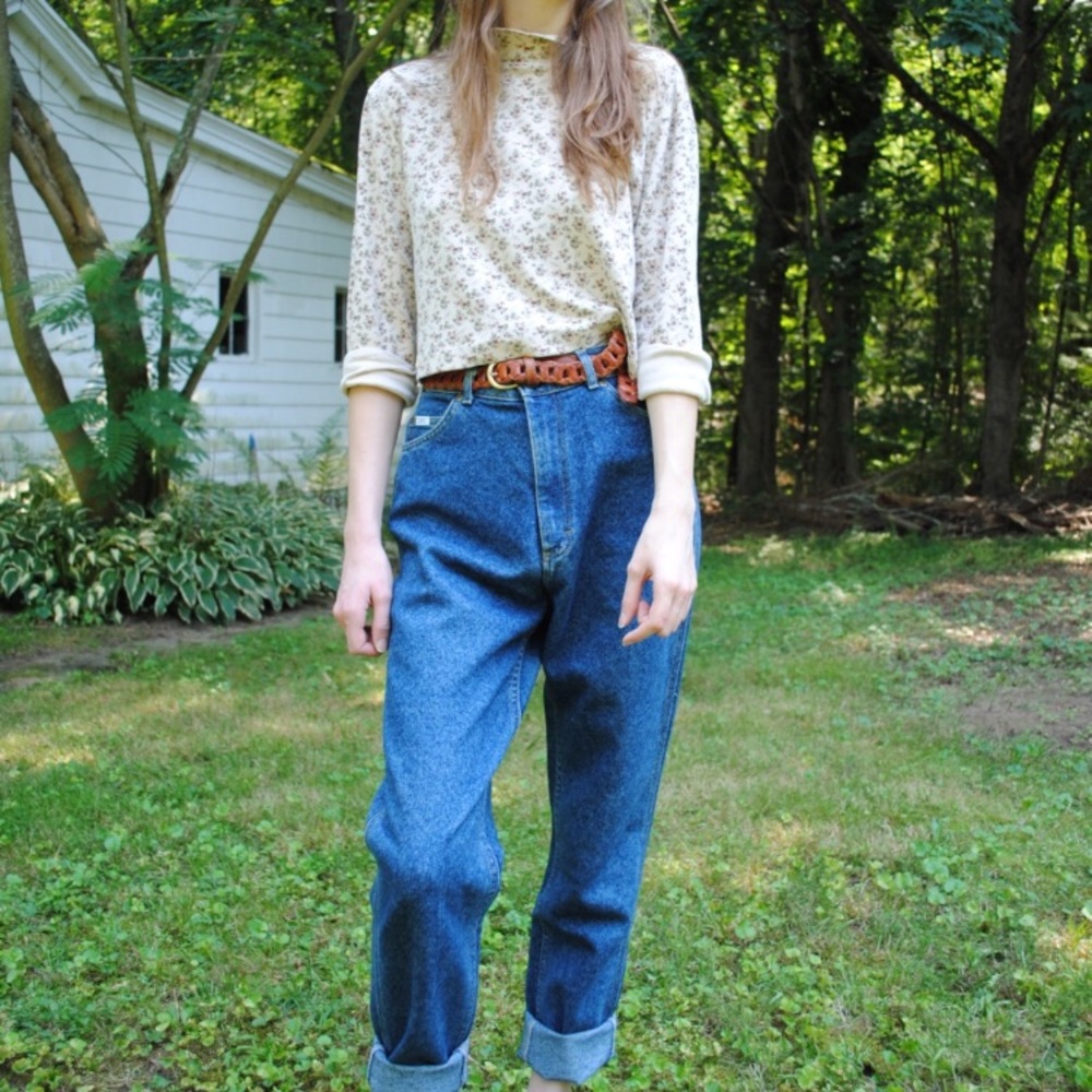 Vintage 90’s Lee High Waist Mom Jeans Dark Wash