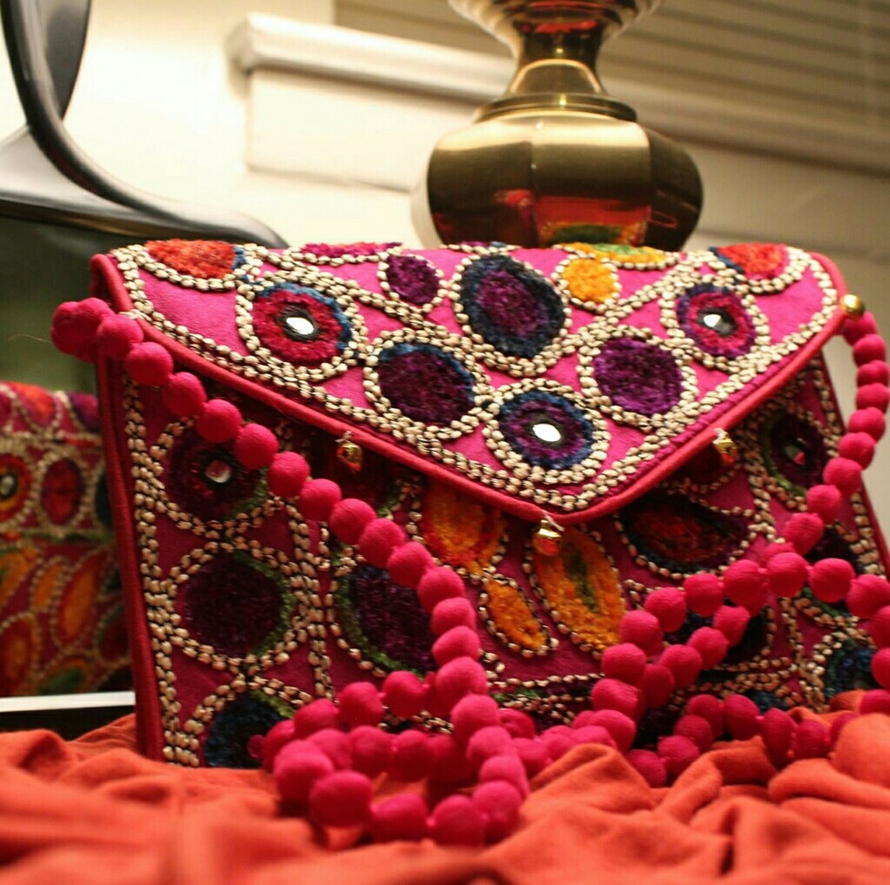 New Banjara Indian Boho Colourful Bag With Strap