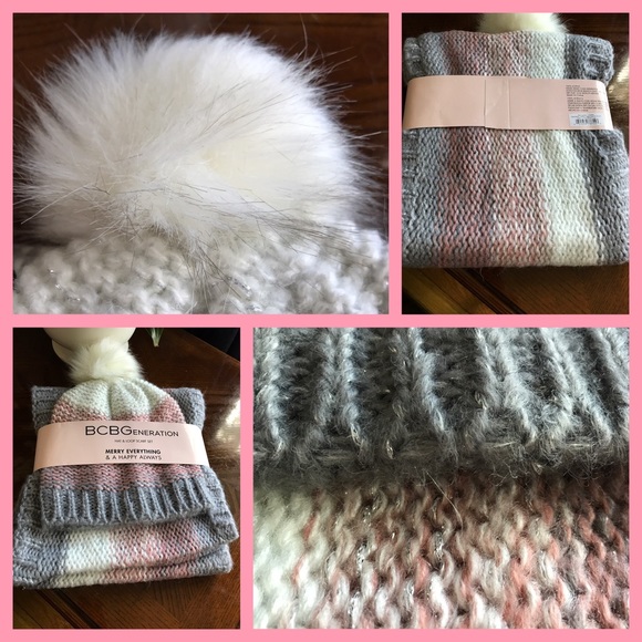 π Last 1 BCBGeneration Beanie Hat & Scarf Set - Picture 2 of 3