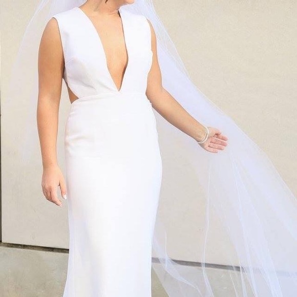 KAUFMANFRANCO white optic gown - Picture 5 of 7