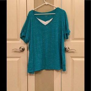 Blue & White T-shirt from Catherine's Size 1X