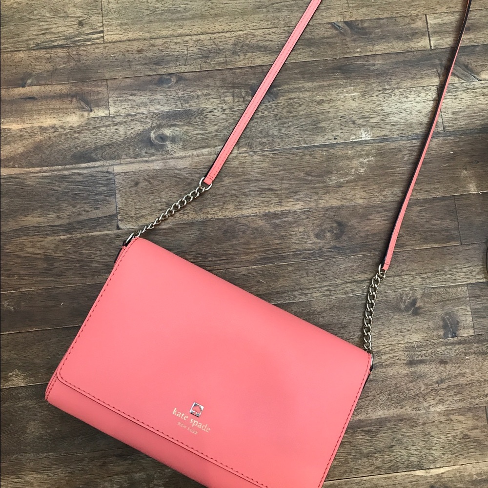 BRAND NEW Kate Spade Alec leather bag (guava).