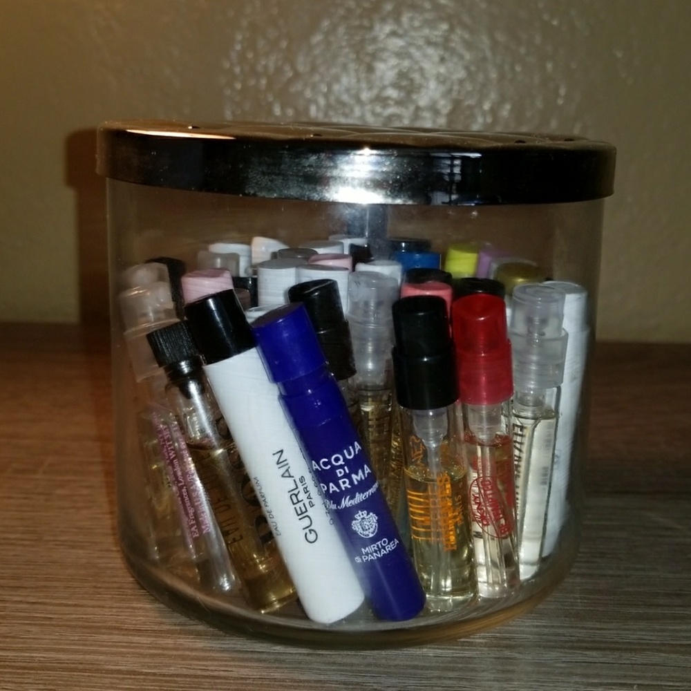Perfume and holder