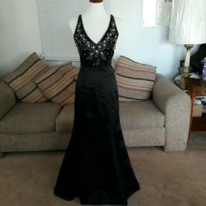 *HOMECOMING/PROM SPECIAL* Black Hand Beaded Dress