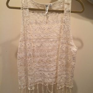 lace cardigan cream