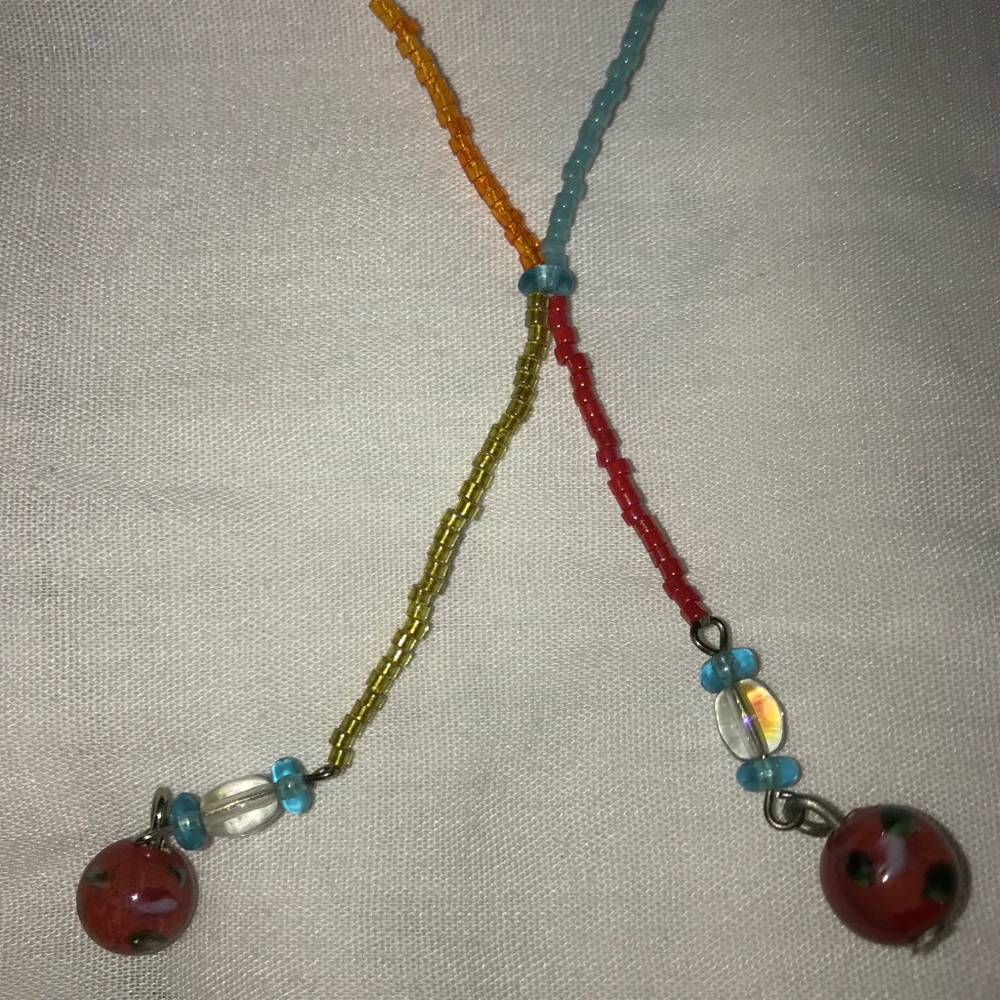 Multicolored necklace.