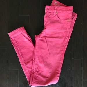 J. Crew Midrise Toothpick Corduroy size 25