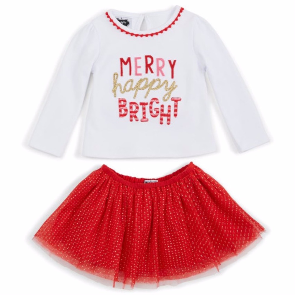 New 2 piece Christmas Tutu and Top
