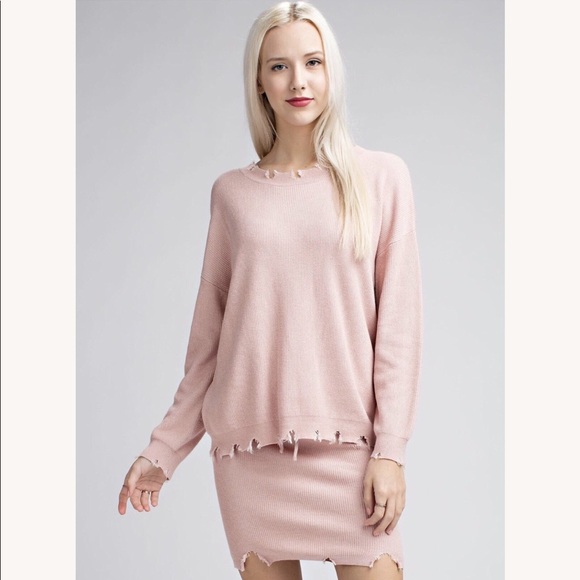 Honey Punch Sweaters - ❤️LAST ONE SALE❤️ The Kendall Blush Sweater